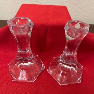 Towle Full Lead Crystal New Candlestick Set of 2